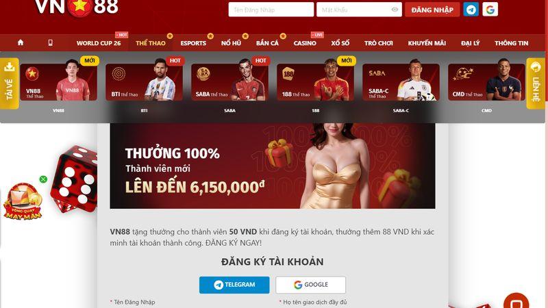 Đăng ký tài khoản VN88 nhanh chóng