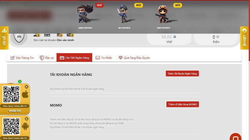 Hướng dẫn rút tiền VN88 an toàn và nhanh chóng