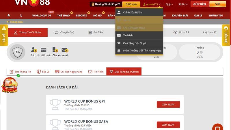 Điền thông tin giao dịch để rút tiền thành công