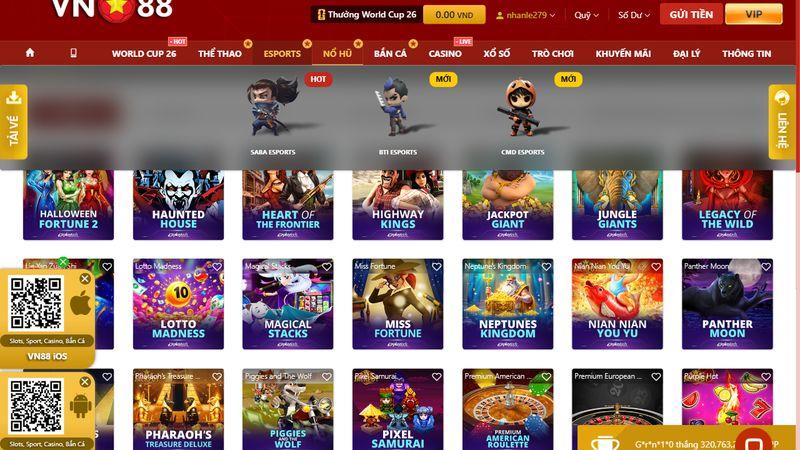 Nổ hũ VN88 mang đến trải nghiệm thú vị