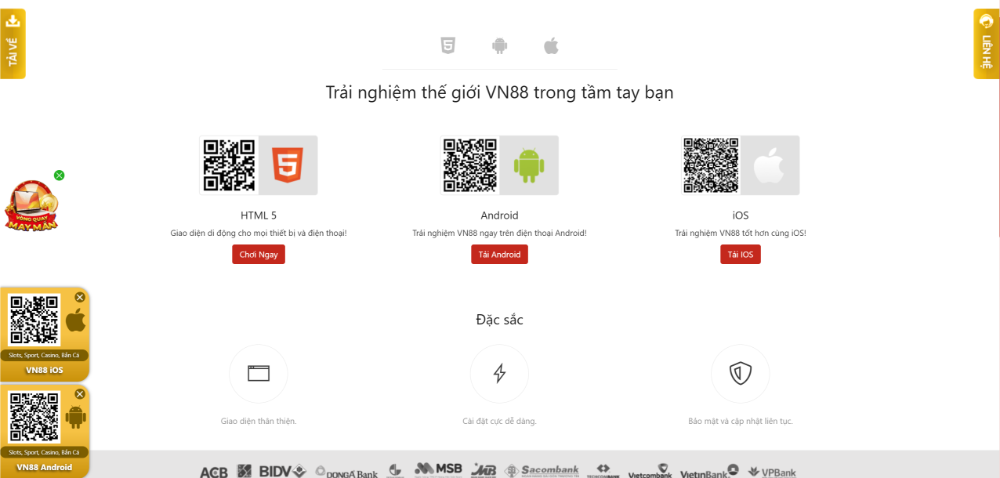 Phiên bản App của VN88 mượt mà và dễ dùng