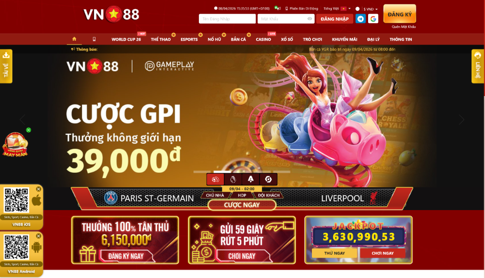 VN88 là nhà cái casino & thể thao HOT bậc nhất tại Việt Nam